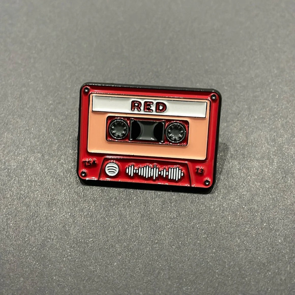 $5 Bundled Taylor Swift Red Cassette Metal Enamel Pin - Picture 1 of 2